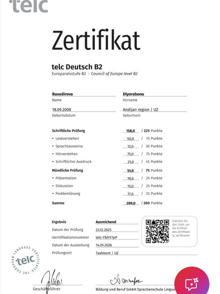 TELC B2-Vorbereitungskurs online in Polen buchen